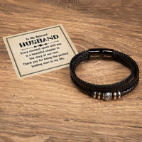 Load image into Gallery viewer, To My Husband Bracelet from Wife, Thank You for Being the Perfect Leading Man in My Life
