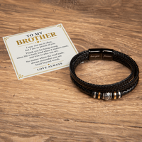 Load image into Gallery viewer, To My Brother Love You Forever Bracelet - Proud of the Man You Are
