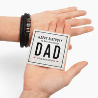 Load image into Gallery viewer, Birthday Gifts for Dad Who Doesn&#39;t Want Anything, Bracelet for Dad from Daughter
