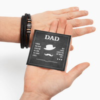 Load image into Gallery viewer, Fathers Day Bracelet for Dad from Daughter, Birthday Bracelet for Dad from Son
