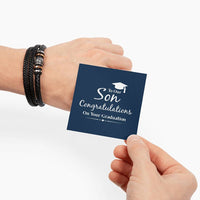 Load image into Gallery viewer, Congratulations on Graduation Gifts for Him, Graduation Bracelet for Him
