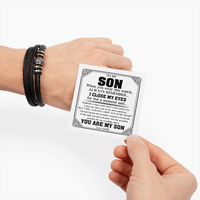 Load image into Gallery viewer, To My Son Bracelet Gifts from Mom, The Proudest Moment for Me Is Telling Others You Are My Son
