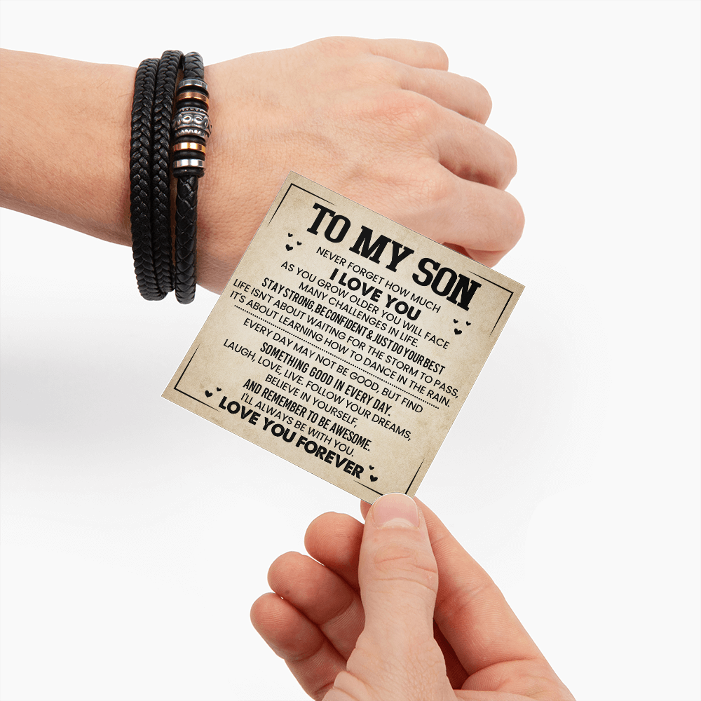 EFVISD Men's Birthday Bracelet – Natural Stone Bead Bracelet For 60th, 70th, 80th Milestone Birthdays