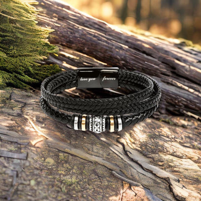 Load image into Gallery viewer, To My Husband Bracelet from Wife, Thank You for Being the Rock Our Family Can Always Rely On
