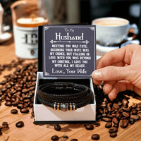 Load image into Gallery viewer, To My Husband Bracelet from Wife, Meeting You Was Fate, Becoming Your Friend Was a Choice

