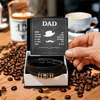 Load image into Gallery viewer, Fathers Day Bracelet for Dad from Daughter, Birthday Bracelet for Dad from Son
