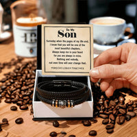 Load image into Gallery viewer, To My Son Bracelet from Mom and Dad, Mother and Son Forever Love Bracelet, Forever Linked Bracelet
