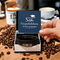 Load image into Gallery viewer, Congratulations on Graduation Gifts for Him, Graduation Bracelet for Him
