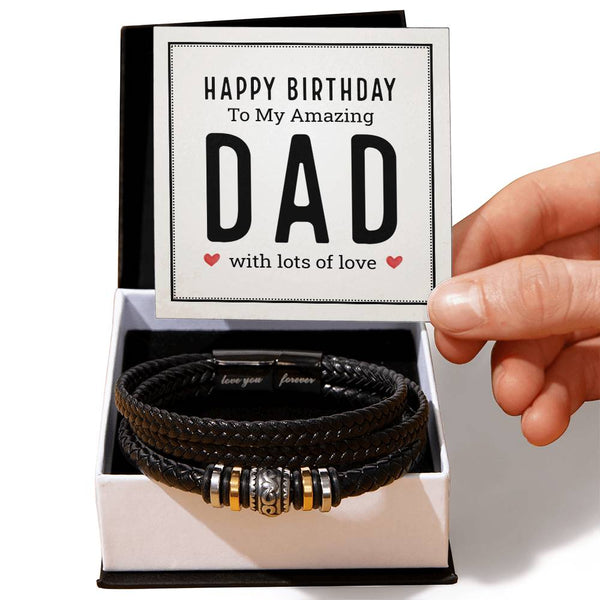 Birthday Gifts for Dad Who Doesn't Want Anything, Bracelet for Dad from Daughter