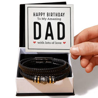 Load image into Gallery viewer, Birthday Gifts for Dad Who Doesn&#39;t Want Anything, Bracelet for Dad from Daughter
