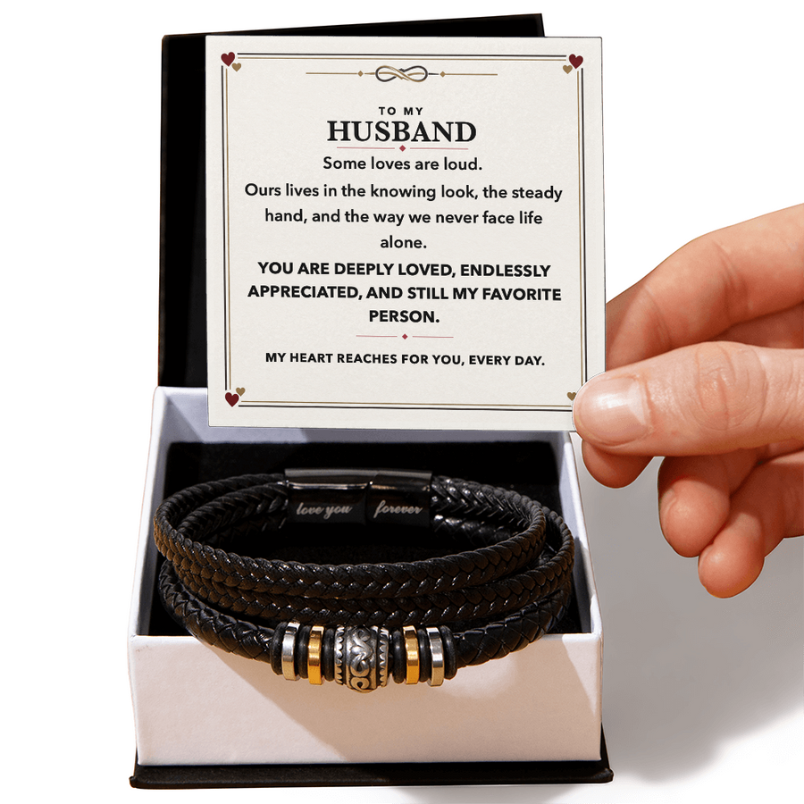To My Husband Bracelet Gift - The Little Things Are My Favorite