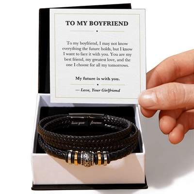 Load image into Gallery viewer, To My Boyfriend Future Love You Forever Bracelet from Girlfriend
