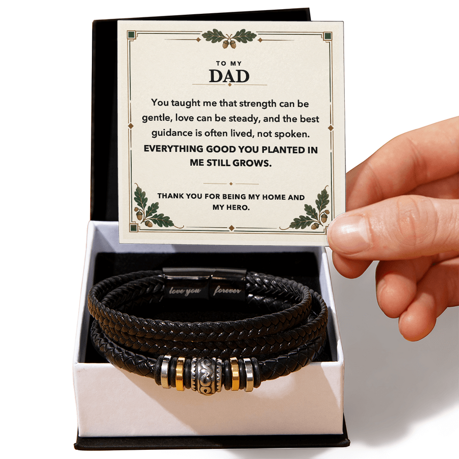 To My Dad Bracelet Gift - My Home and My Hero