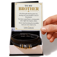 Load image into Gallery viewer, To My Brother Love You Forever Bracelet - The Greatest Gift Life Gave Me
