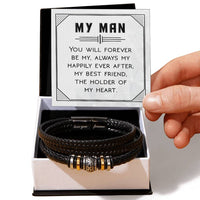 Load image into Gallery viewer, To My Man Bracelet, You Will Forever Be My, Always My
