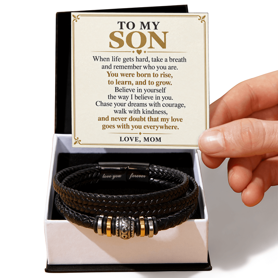 To My Son - Rise, Learn & Grow - Encouragement Gift from Mom