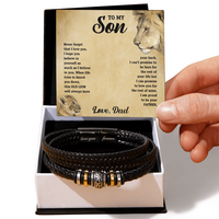 Load image into Gallery viewer, To My Son Bracelet from Mom, Son Gift from Dad, Christmas Graduation Birthday Gifts for Sons
