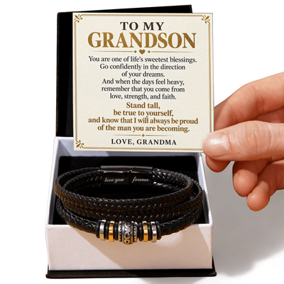 Load image into Gallery viewer, To My Grandson - Stand Tall and Follow Your Dreams - Gift from Grandma

