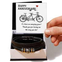 Anniversary Bracelet for Him from Wife, Romantic Anniversary Gifts for Husband