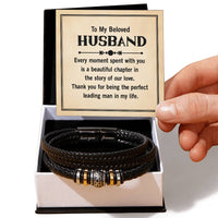 Load image into Gallery viewer, To My Husband Bracelet from Wife, Thank You for Being the Perfect Leading Man in My Life

