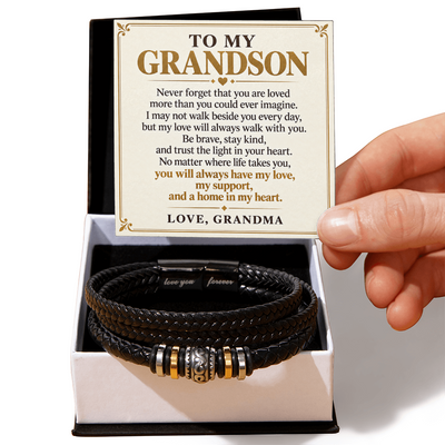 Load image into Gallery viewer, To My Grandson - My Love Will Always Walk With You - Gift from Grandma
