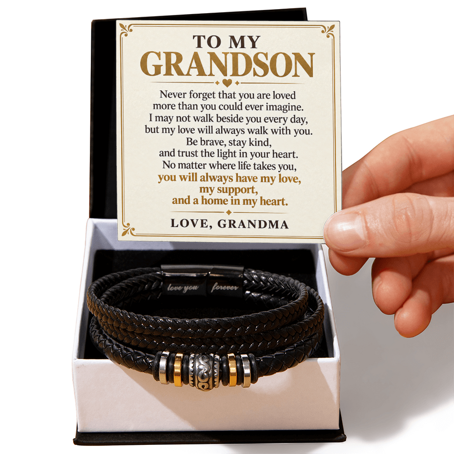 To My Grandson - My Love Will Always Walk With You - Gift from Grandma