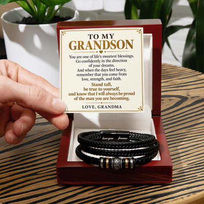 Load image into Gallery viewer, To My Grandson - Stand Tall and Follow Your Dreams - Gift from Grandma
