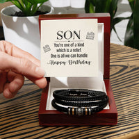 Load image into Gallery viewer, Birthday Bracelet for Son from Mom, Unique Birthday Gifts for Son 30 Years Old
