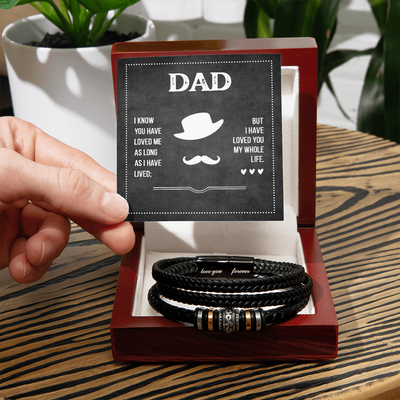 Load image into Gallery viewer, Fathers Day Bracelet for Dad from Daughter, Birthday Bracelet for Dad from Son
