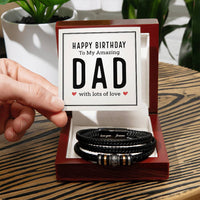 Load image into Gallery viewer, Birthday Gifts for Dad Who Doesn&#39;t Want Anything, Bracelet for Dad from Daughter
