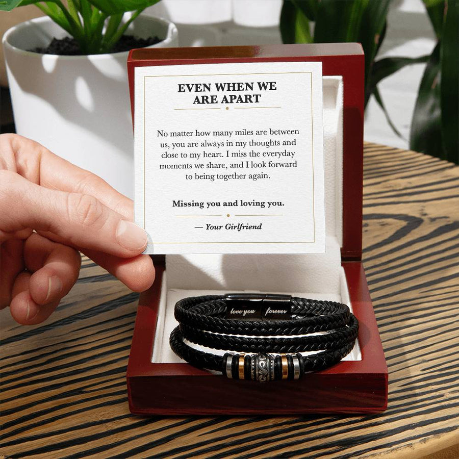 Even When We Are Apart Love You Forever Bracelet from Girlfriend