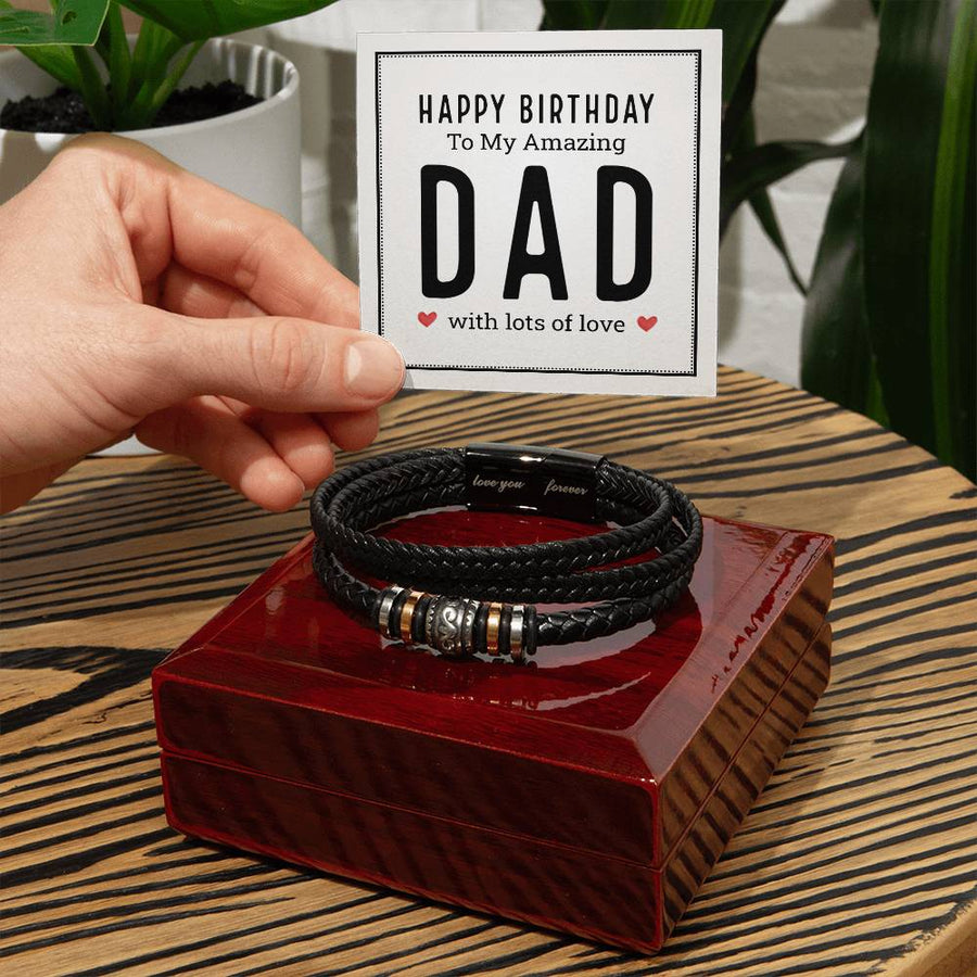 Birthday Gifts for Dad Who Doesn't Want Anything, Bracelet for Dad from Daughter
