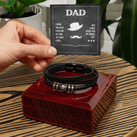 Load image into Gallery viewer, Fathers Day Bracelet for Dad from Daughter, Birthday Bracelet for Dad from Son
