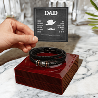 Load image into Gallery viewer, Fathers Day Bracelet for Dad from Daughter, Birthday Bracelet for Dad from Son
