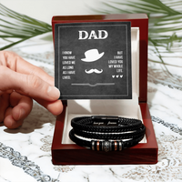 Load image into Gallery viewer, Fathers Day Bracelet for Dad from Daughter, Birthday Bracelet for Dad from Son

