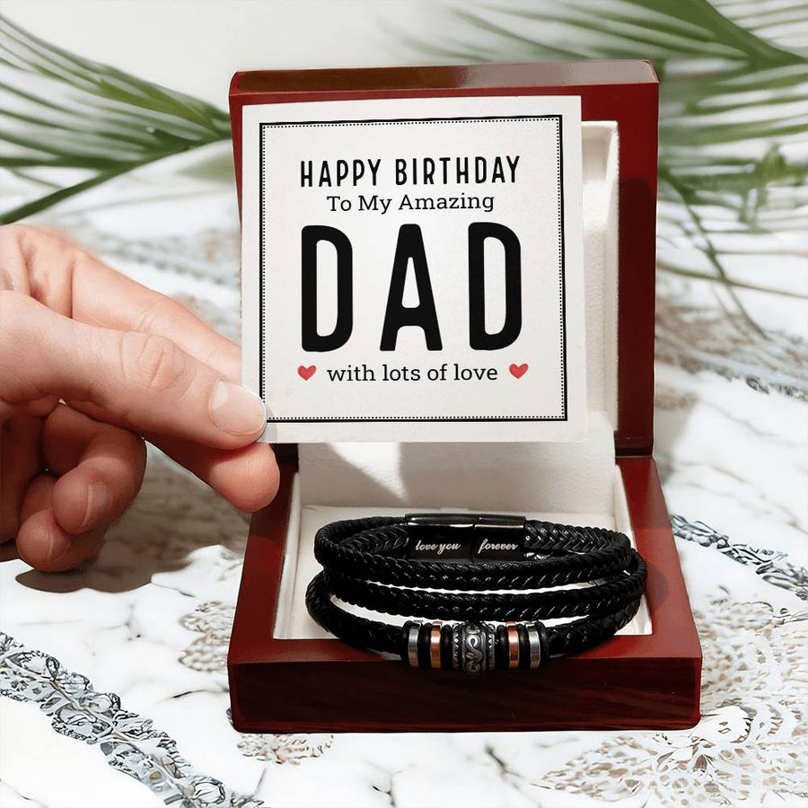 Birthday Gifts for Dad Who Doesn't Want Anything, Bracelet for Dad from Daughter