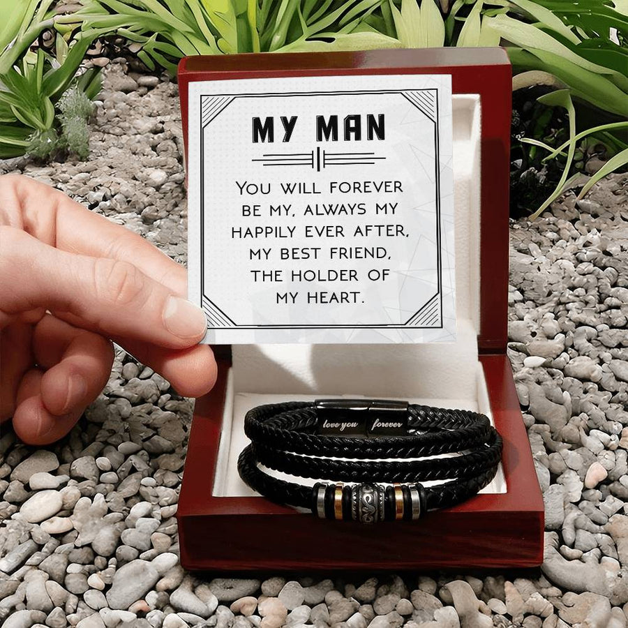 To My Man Bracelet, You Will Forever Be My, Always My