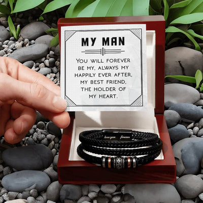 Load image into Gallery viewer, To My Man Bracelet, You Will Forever Be My, Always My
