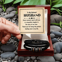 Load image into Gallery viewer, To My Husband Bracelet from Wife, Thank You for Being the Perfect Leading Man in My Life
