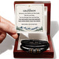 To My Grandson Bracelet Gift - Take the Step, I Believe in You
