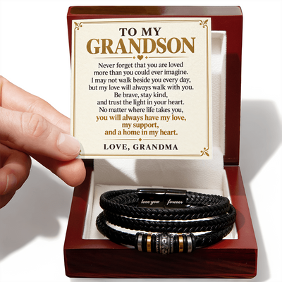 Load image into Gallery viewer, To My Grandson - My Love Will Always Walk With You - Gift from Grandma

