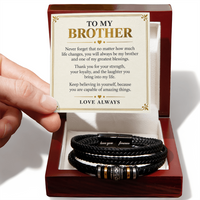 Load image into Gallery viewer, To My Brother Love You Forever Bracelet - One of My Greatest Blessings
