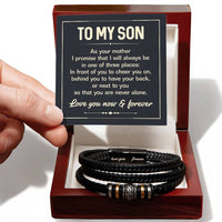Load image into Gallery viewer, To My Son Bracelet Always Remember, Unique Birthday Gift for Son from Mother
