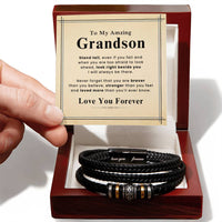 Load image into Gallery viewer, Personalized Grandson Bracelets, Grandson Bracelet from Grandma and Grandpa, Gifts for from Nana
