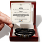 To My Son Bracelet Gift - Rise, Learn and Grow