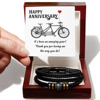 Load image into Gallery viewer, Anniversary Bracelet for Him from Wife, Romantic Anniversary Gifts for Husband
