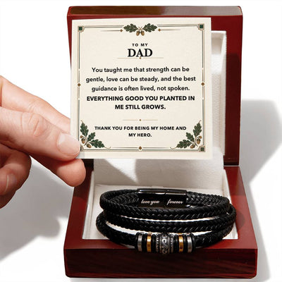 Load image into Gallery viewer, To My Dad Bracelet Gift - My Home and My Hero
