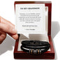 To My Grandson Birthday Love You Forever Bracelet Gift from Grandpa