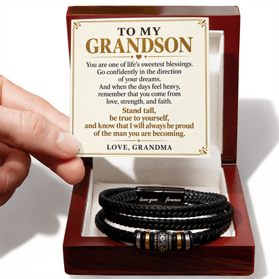Load image into Gallery viewer, To My Grandson - Stand Tall and Follow Your Dreams - Gift from Grandma

