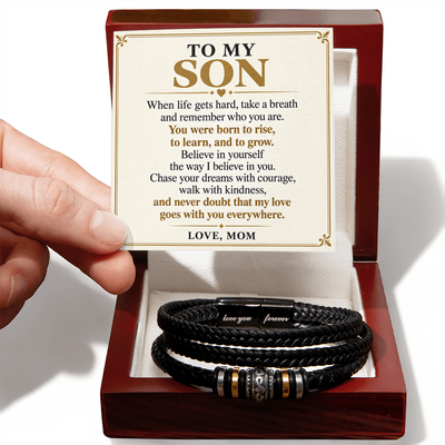Load image into Gallery viewer, To My Son - Rise, Learn &amp;amp; Grow - Encouragement Gift from Mom

